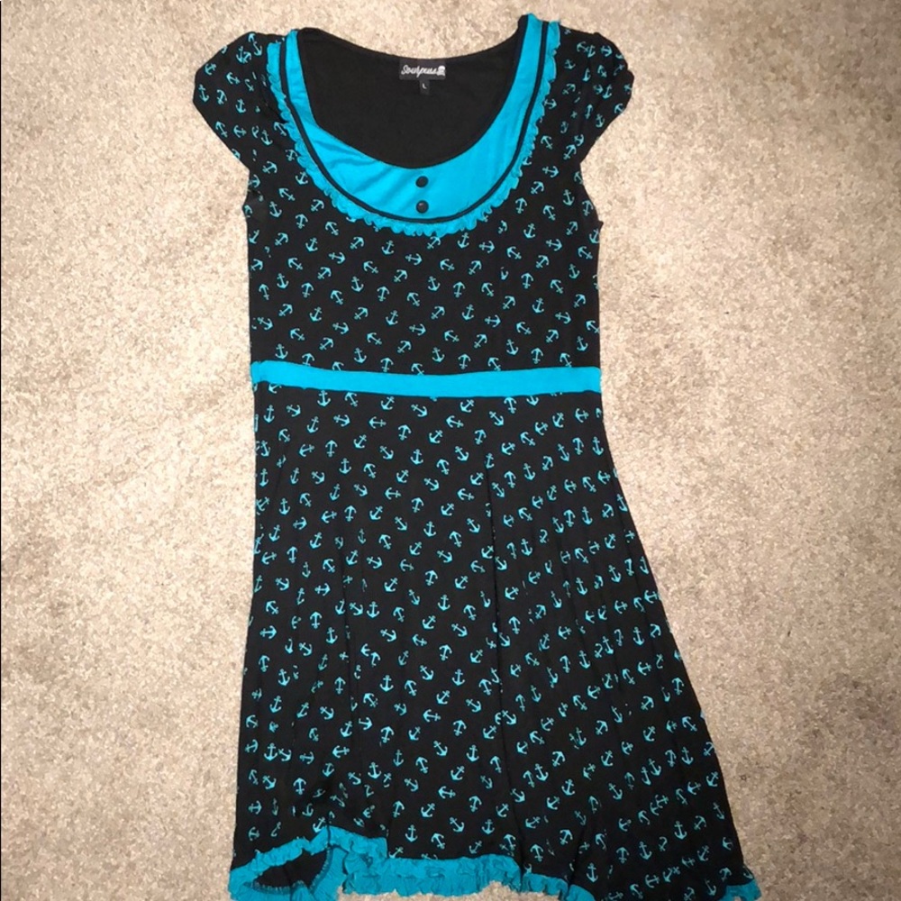 Anchor Print Dress